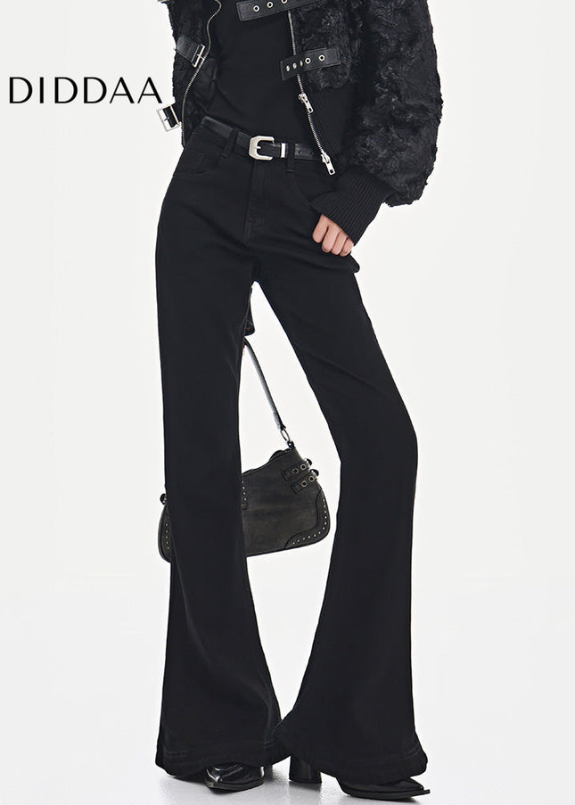 Black High Waist Bootcut Jeans for Women - Women’s Jeans