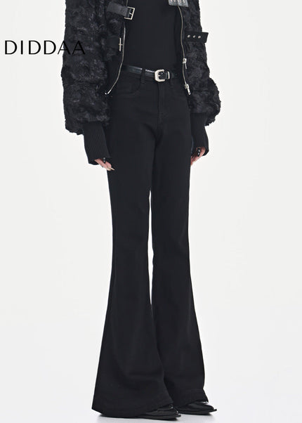 Black High Waist Bootcut Jeans for Women - Women’s Jeans