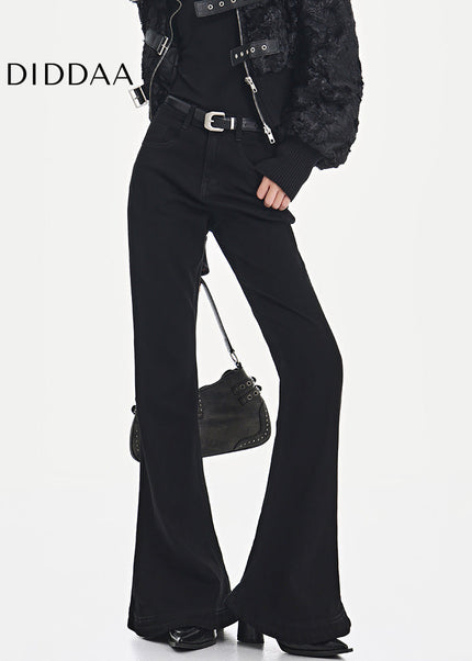 Black High Waist Bootcut Jeans for Women - Women’s Jeans
