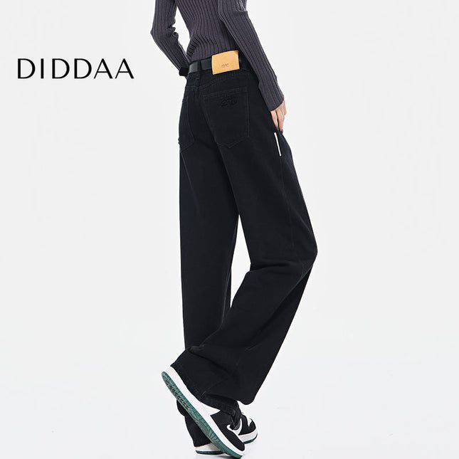 Black High Waist Loose Wide Leg Jeans - Women’s Jeans