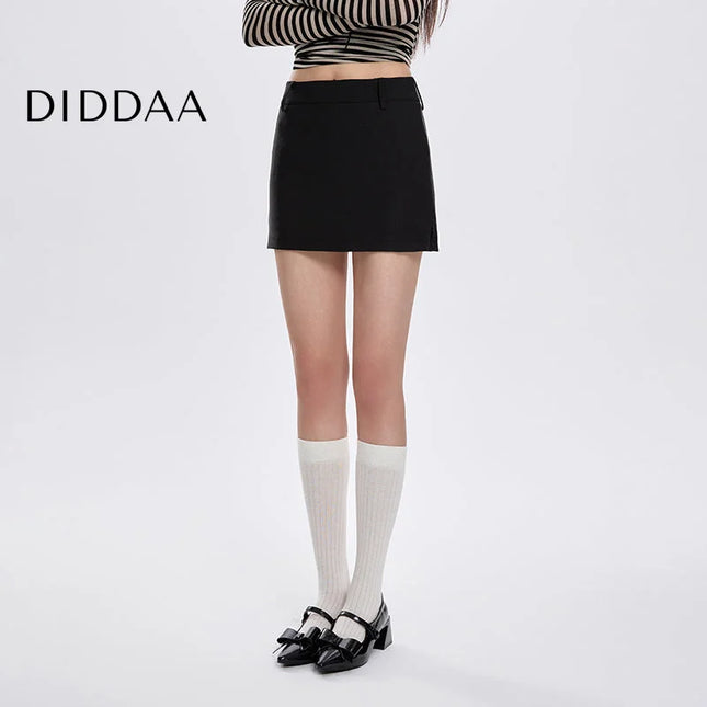 Black High-Waisted A-Line Skirt for Cool Girls - S / Black - Skirts