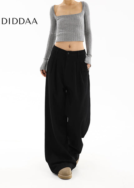 Black High-Waisted Straight Leg Jeans Women’s Spring 2025 - Women’s Jeans