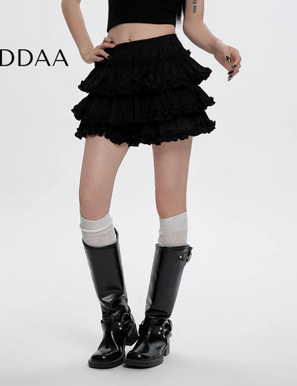 Black High-Waisted Tutu Skirt Slim A-Line for Summer - S / Black - Skirts
