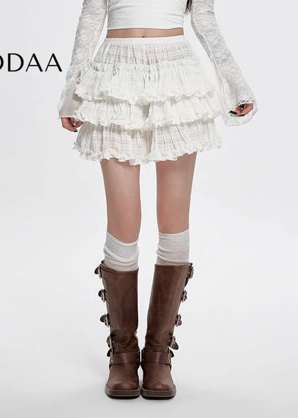 Black High-Waisted Tutu Skirt Slim A-Line for Summer - S / White - Skirts