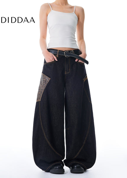 Black Long Baggy Jeans - Men’s Jeans