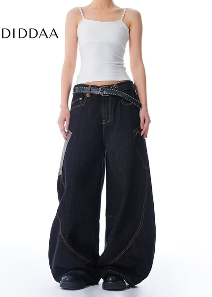 Black Long Baggy Jeans - Men’s Jeans