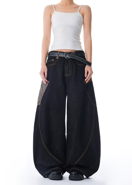 Black Long Baggy Jeans - Men’s Jeans
