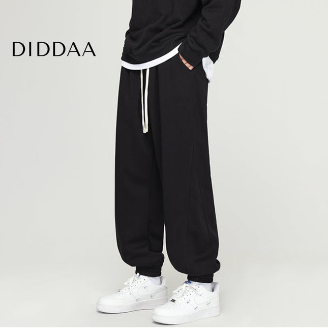 Black Loose Casual Drawstring Sweatpants for Men - M / Black - Unisex Sweatpants
