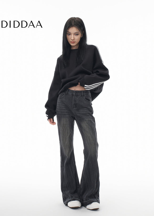 Black Loose Fit Bootcut Jeans Women’s Spring 2025 - Women’s Jeans