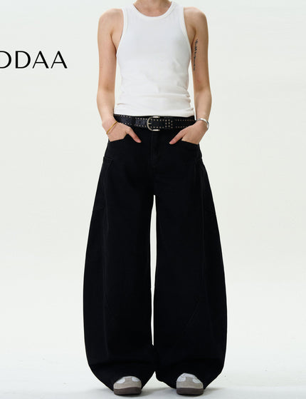 Black Loose Fit Casual Machete Jeans for Men and Women - S / Black - Men’s Jeans