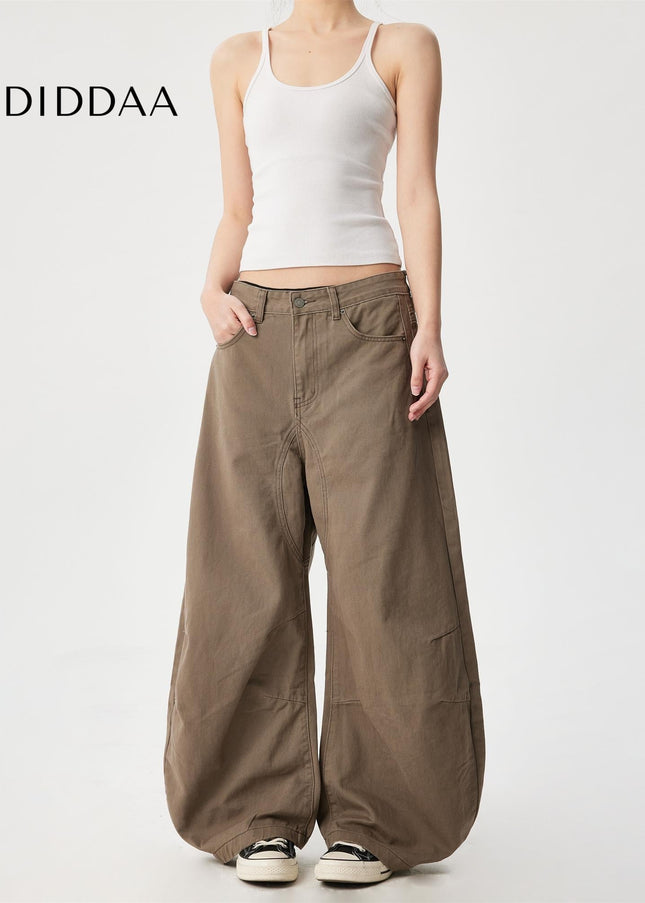 Black Loose Fit Deconstruction Curved Knife Jeans - Men’s Jeans