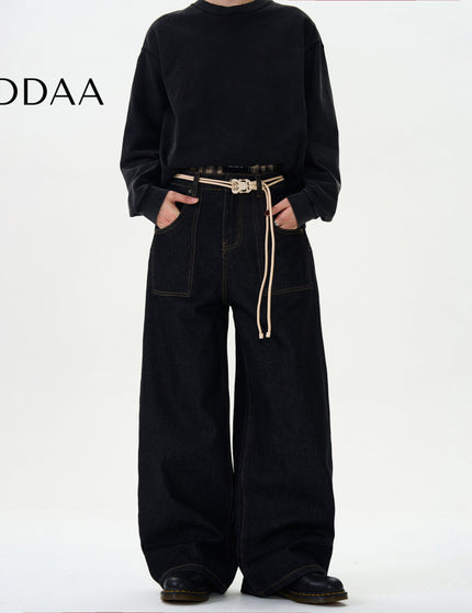 Black Loose Fit Denim Jeans for Men and Women - S / Black - Men’s Jeans