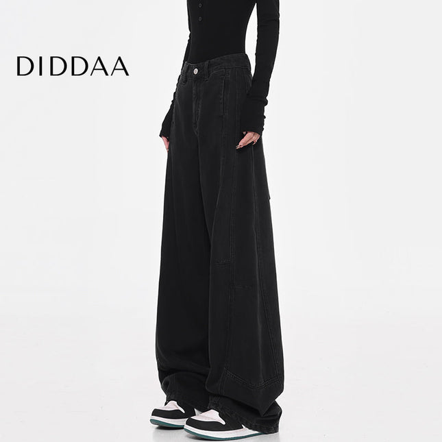 White Loose Fit Scimitar Jeans Women’s Wide Leg Pants - Women’s Jeans