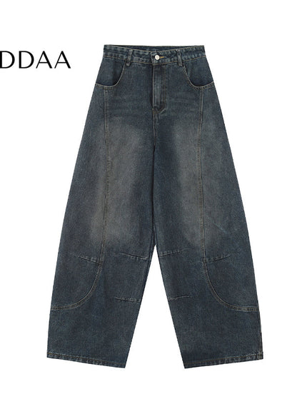 Black Loose Fit Machete Jeans Cleanfit Wide Leg Pants - S / Blue - Women’s Jeans