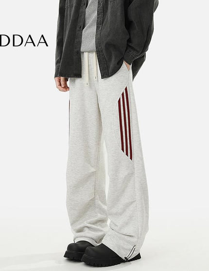 Black Loose Fit Wide-Leg Sweatpants for Men - S / Grey - Unisex Sweatpants