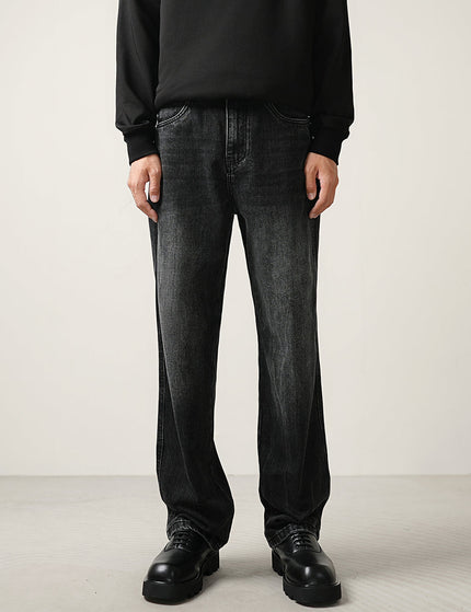 Black Loose Straight Wide Leg Jeans for Men - 28 / Black - Men’s Jeans