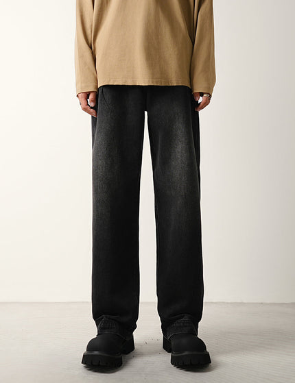 Black Loose Wide-Leg Straight Leg Jeans for Men - 28 / Black - Men’s Jeans