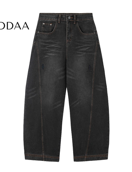 Black Luxury Embroidered Wide-Leg Jeans for All - S / Black - Women’s Jeans