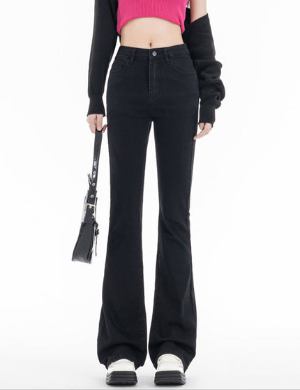 Black Micro Flared High Waist Jeans for Women 2025 - Women’s Jeans