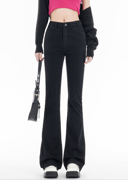 Black Micro Flared High Waist Jeans for Women 2025 - Women’s Jeans