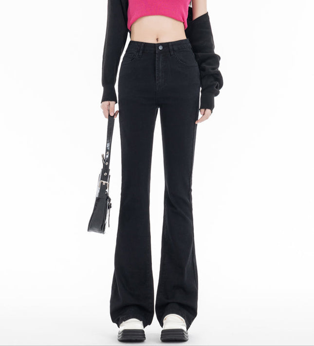 Black Micro Flared High Waist Jeans for Women 2025 - Women’s Jeans