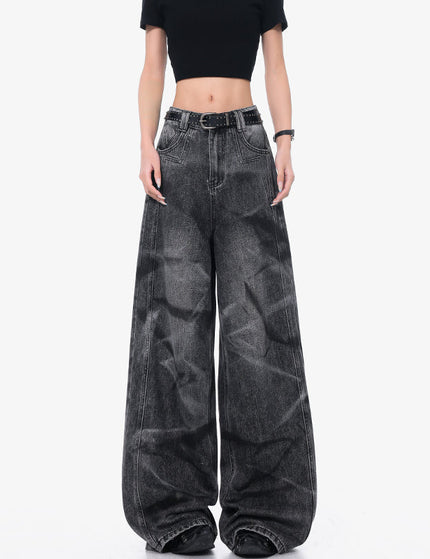 Black Retro Casual Straight Leg Jeans for Women - S / Black - Women’s Jeans