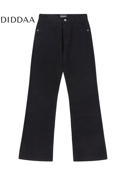 Black Retro Slim Straight Jeans for Men - Men’s Jeans