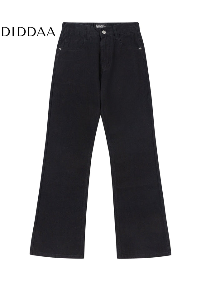 Black Retro Slim Straight Jeans for Men - Men’s Jeans