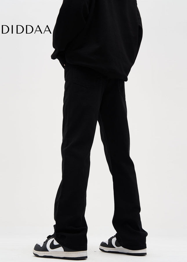 Black Retro Slim Straight Jeans for Men - Men’s Jeans
