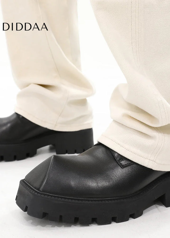 Black Retro Slim Straight-Leg Jeans for Men - Men’s Jeans