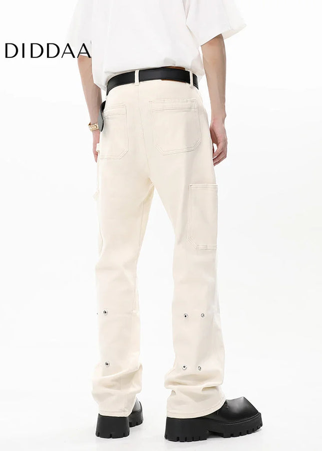 Black Retro Slim Straight-Leg Jeans for Men - Men’s Jeans