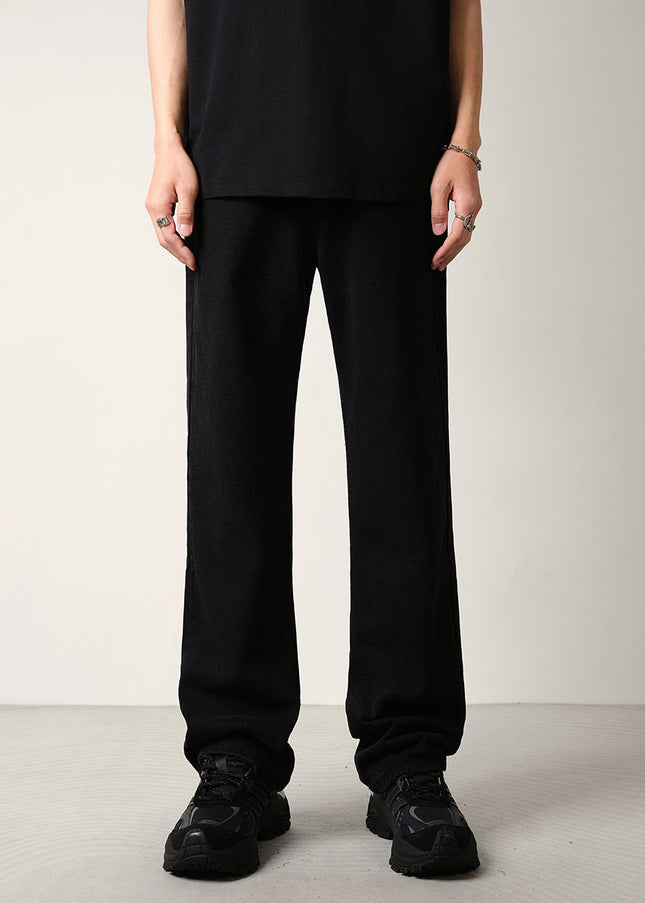 Black Slightly Flared Casual Jeans for Men - 28 / Black - Men’s Jeans