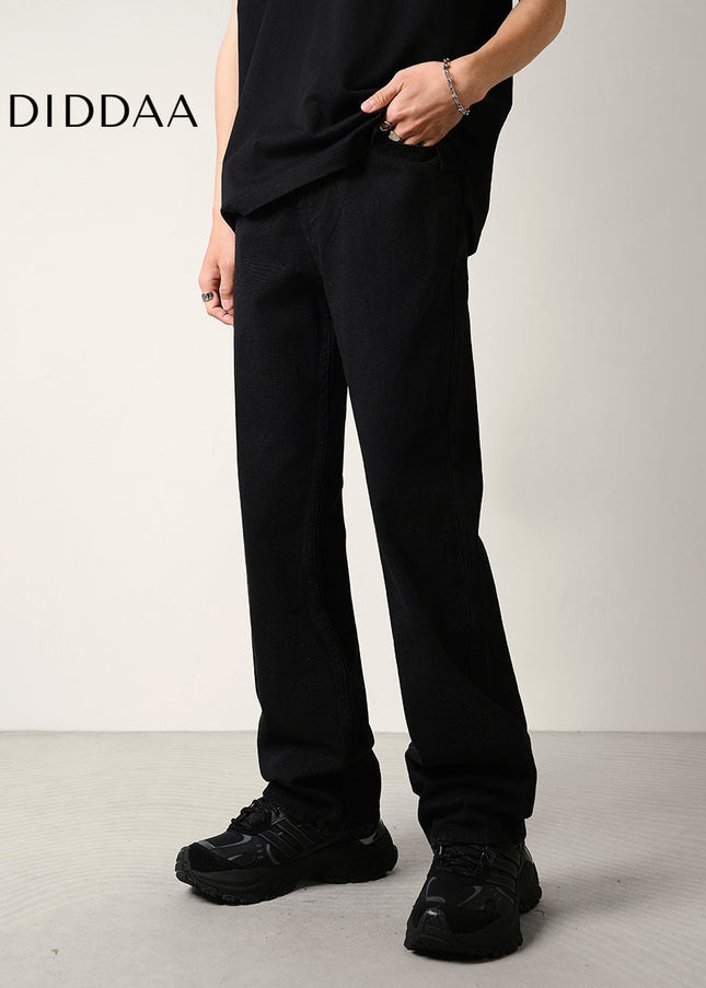 Black Slightly Flared Casual Jeans for Men - Men’s Jeans