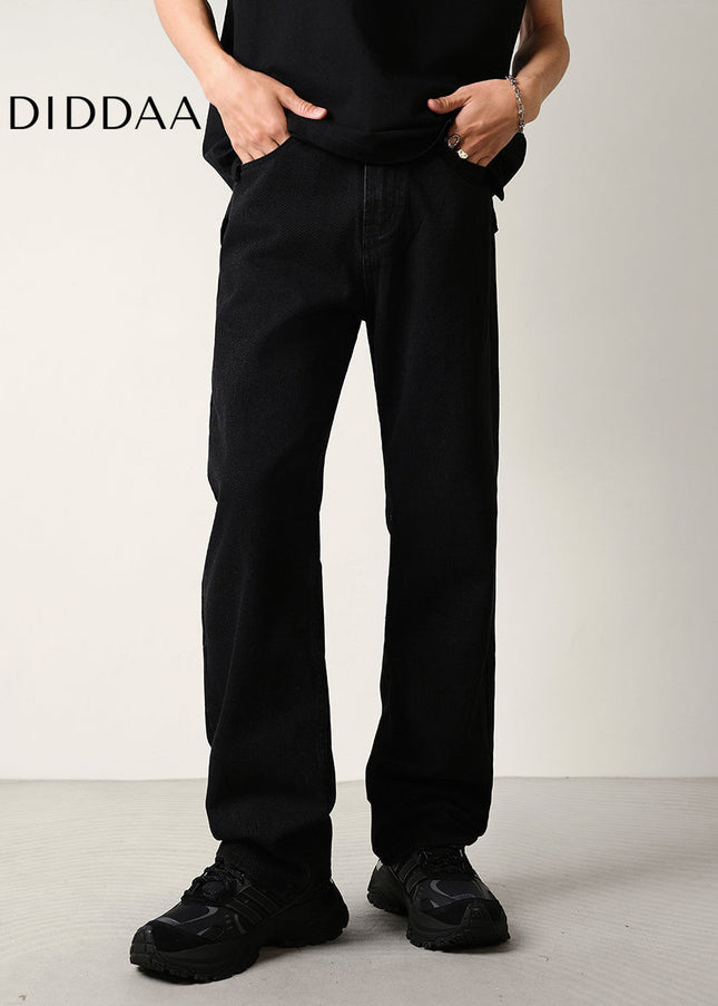 Black Slightly Flared Casual Jeans for Men - Men’s Jeans