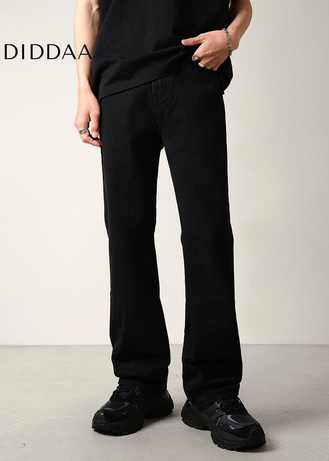 Black Slightly Flared Casual Jeans for Men - Men’s Jeans