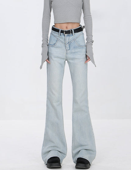 Black Slim Slightly Flared Jeans KEN STUDIO2025 Women’s - S / Light Blue - Women’s Jeans