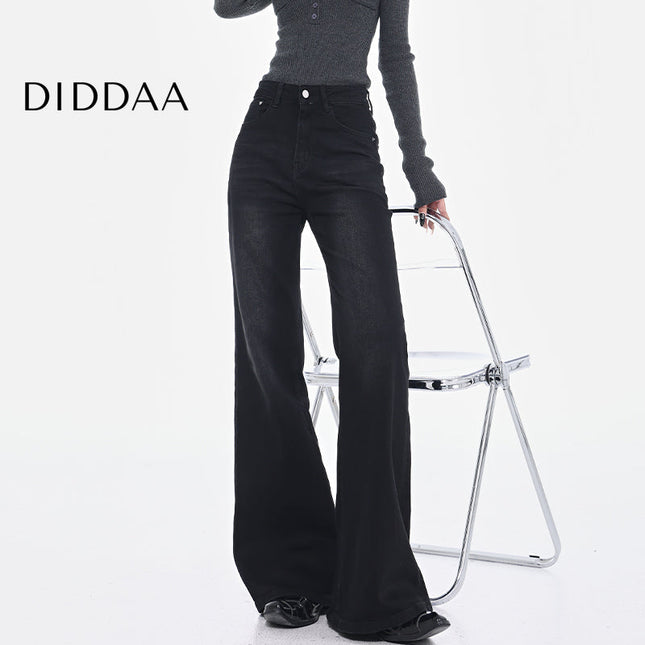 Black Stretch High Waist Bootcut Jeans for Women - S / Black - Women’s Jeans