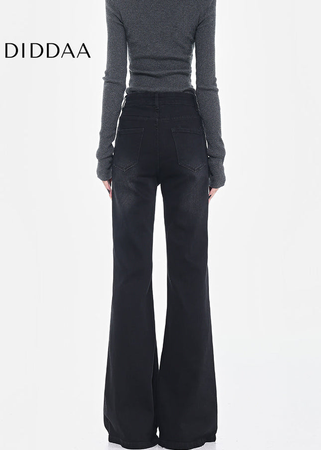 Black Stretch High Waist Bootcut Jeans for Women - Women’s Jeans