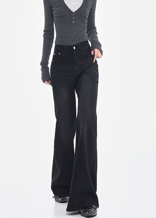 Black Stretch High Waist Bootcut Jeans for Women - Women’s Jeans