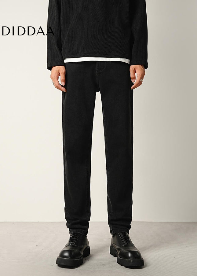 Black Stretch Slim Fit Jeans for Men’s Fall/Winter - Men’s Jeans