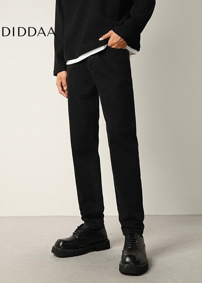 Black Stretch Slim Fit Jeans for Men’s Fall/Winter - Men’s Jeans