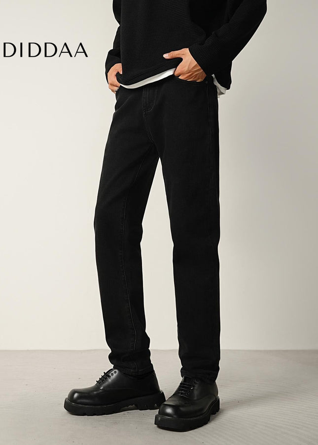 Black Stretch Slim Fit Jeans for Men’s Fall/Winter - Men’s Jeans