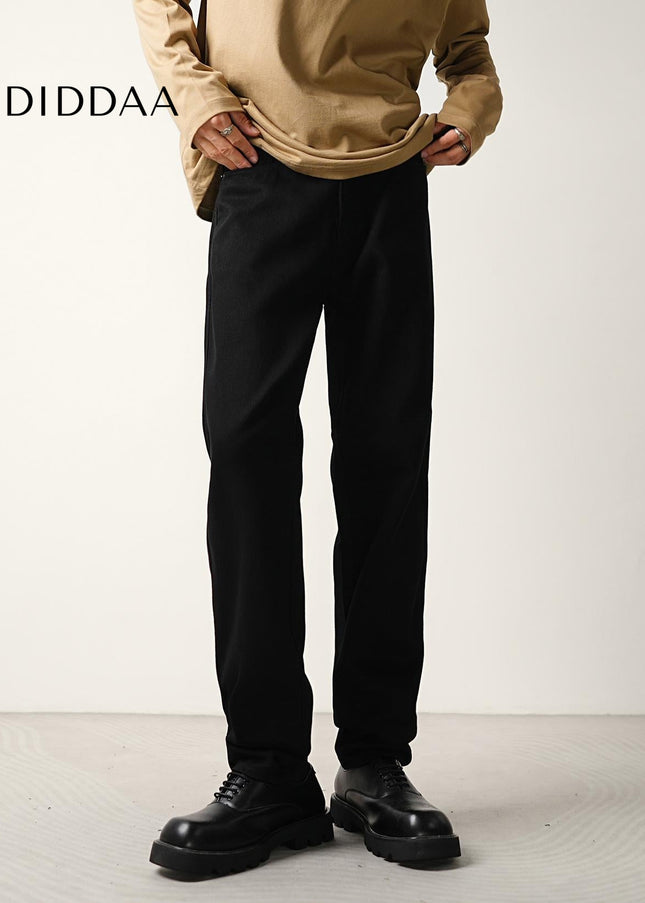 Black Versatile Stretch Commuter Jeans Loose Tapered Leg - Men’s Jeans