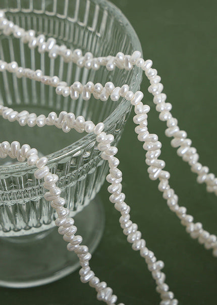 French ins: cold wind, niche high-gloss imitation pearl chain, gentle wind necklace, versatile, sweet and elegant jewelry women