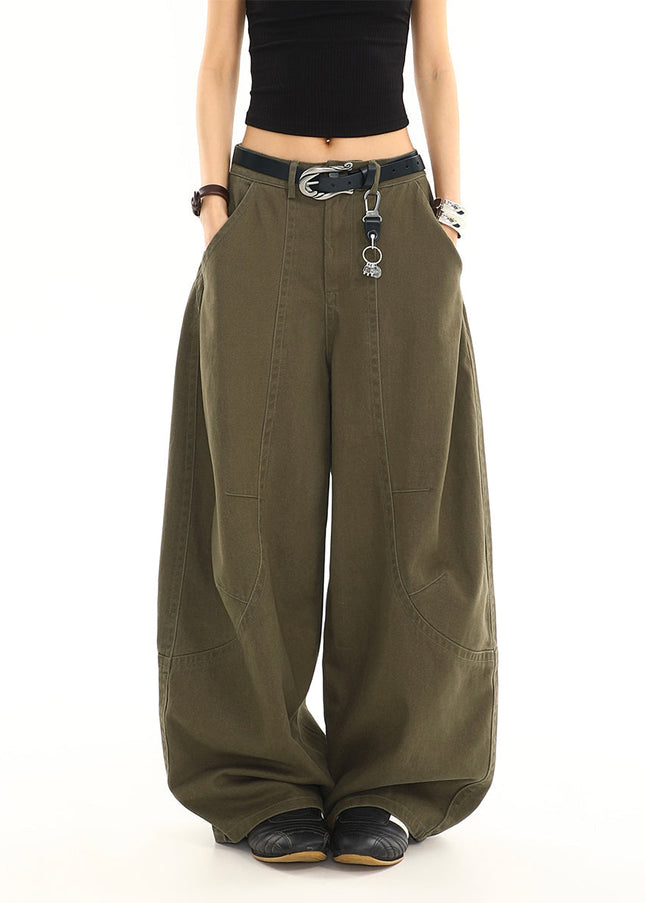 Blue Casual Loose Drape Straight Leg Jeans Women’s Summer - Women’s Jeans