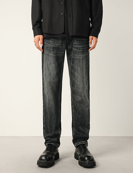 Blue Classic Washed Micro Cone Stretch Jeans - 28 / Dark Grey - Men’s Jeans