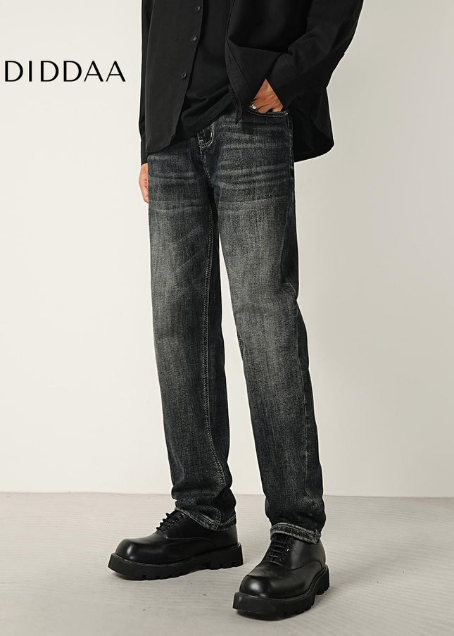 Blue Classic Washed Micro Cone Stretch Jeans - Men’s Jeans