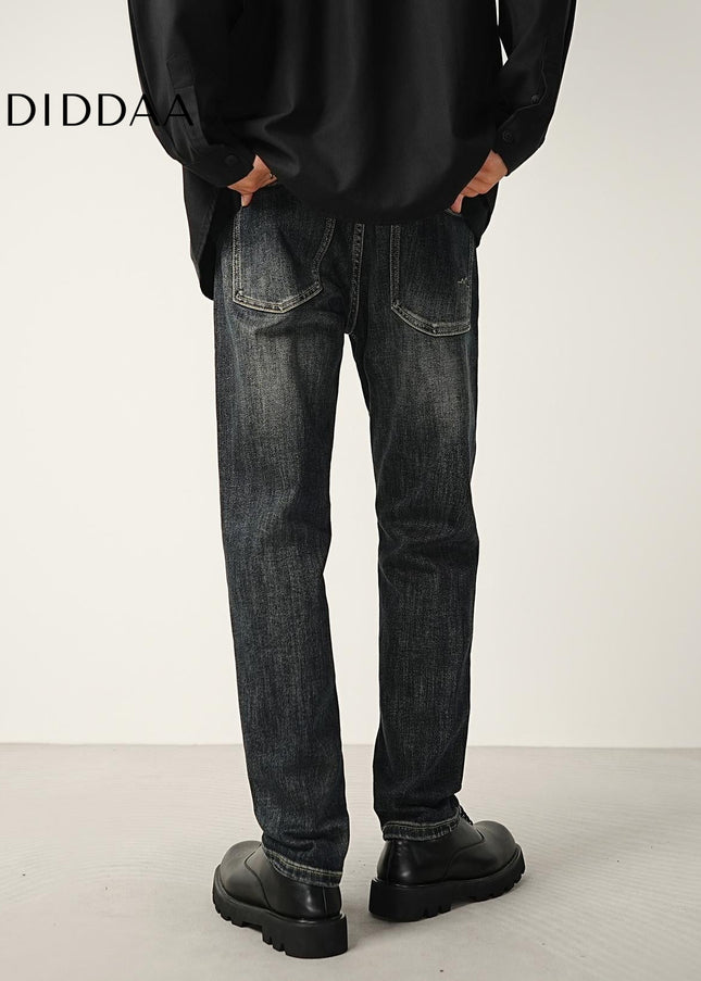 Blue Classic Washed Micro Cone Stretch Jeans - Men’s Jeans