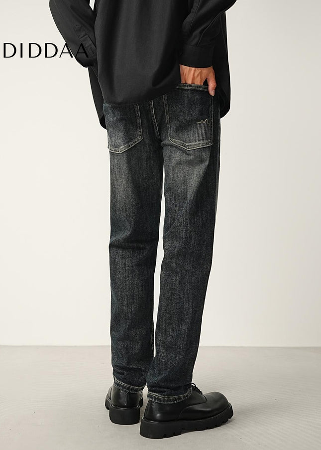 Blue Classic Washed Micro Cone Stretch Jeans - Men’s Jeans