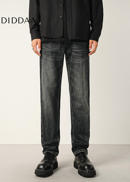 Blue Classic Washed Micro Cone Stretch Jeans - Men’s Jeans